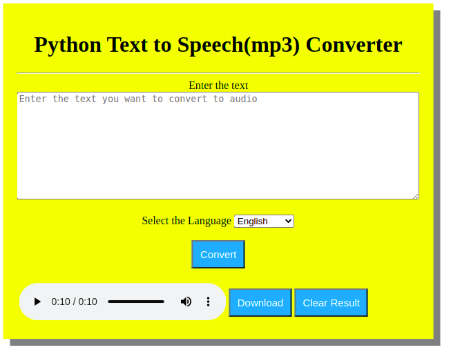 text to speech mp3 converter
